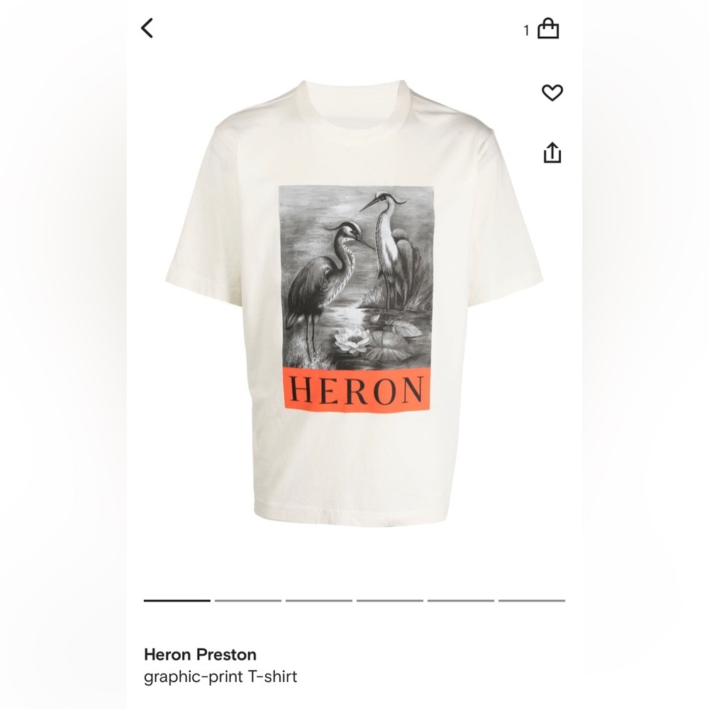 Heron presto mens tshirt new with tags